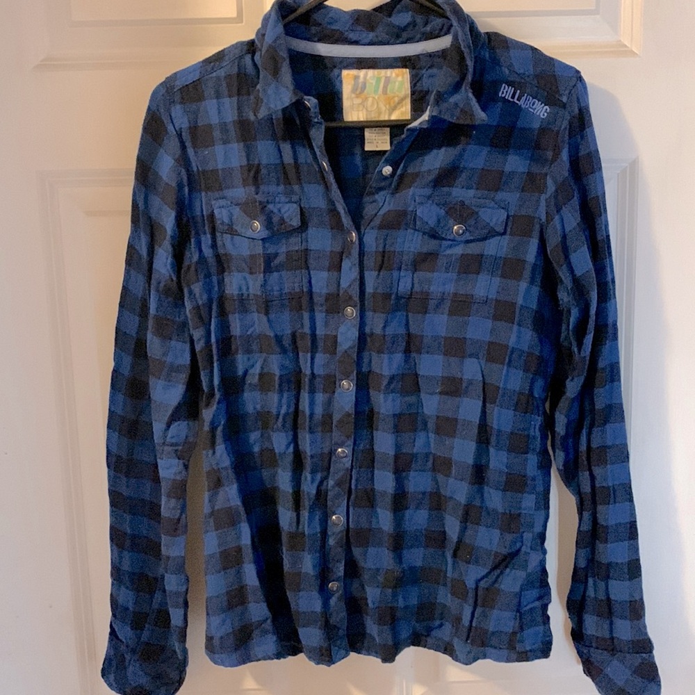 3/$12 Billabong flannel